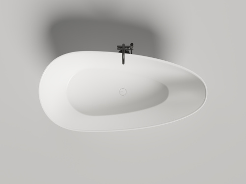 Ванна из литьевго мрамора Salini PAOLA 1015104G 175х80 отдельностоящая асимметричная - фото 2